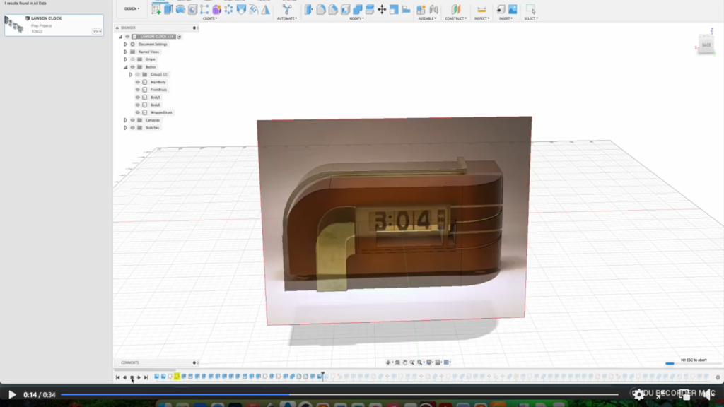 Modeling the Lawson Clock in Fusion360 by The Replica Maker