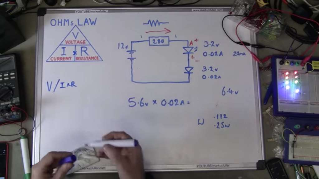 20231227 Calculating the Correct Current Limiting Resistors by markusfuller